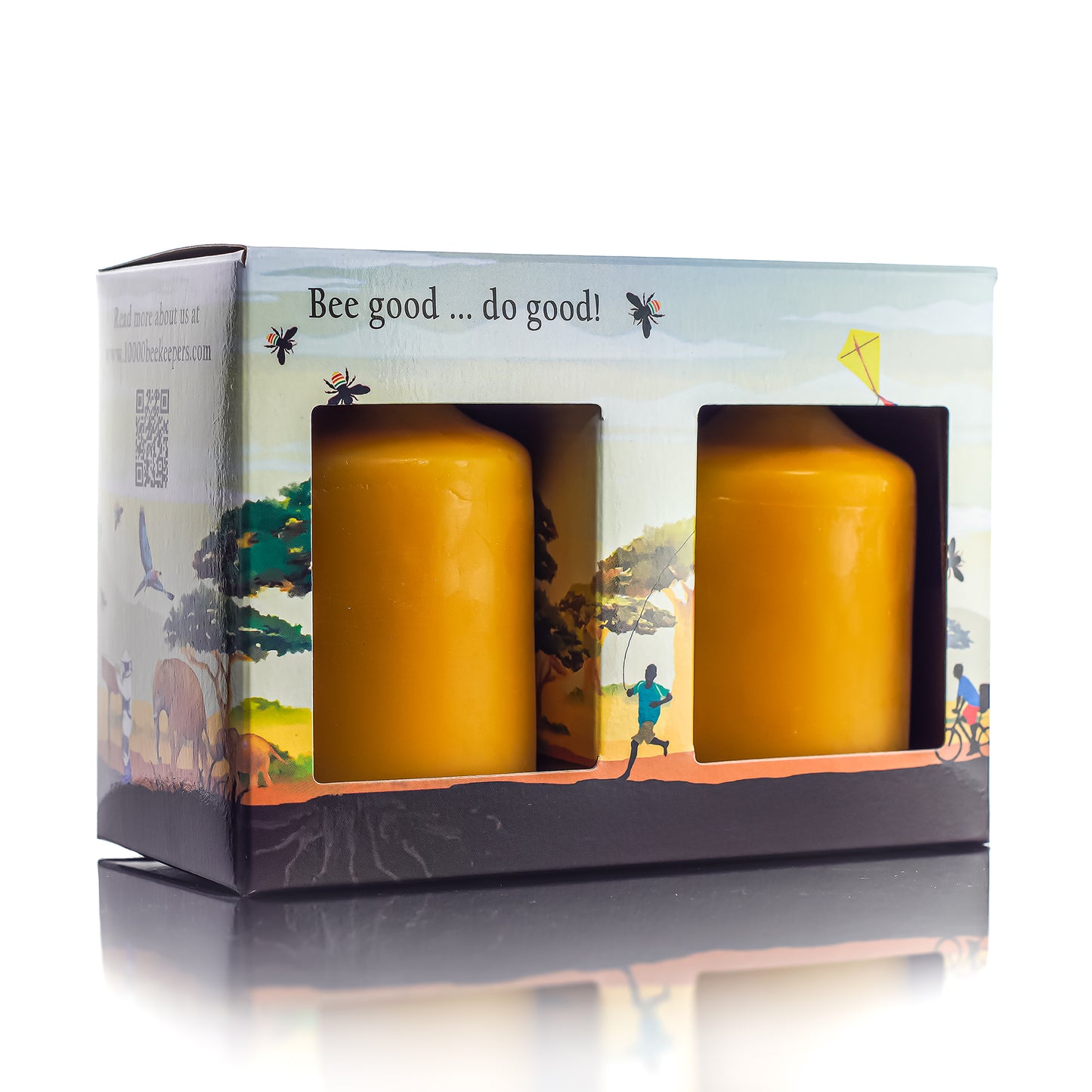 100% Pure Beeswax Pillar Forest Candle